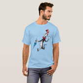 Dr. Seuss | Kat in het Pet Paraplu Walk T-shirt (Voorkant volledig)