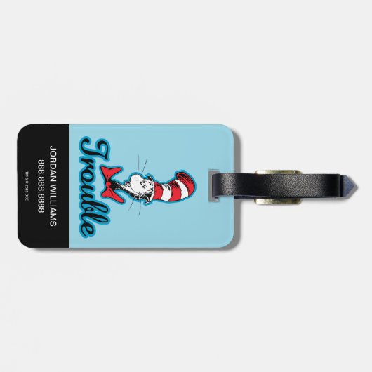 Dr. Seuss | Kat in het Pet Problemen Bagagelabel (Achterkant horizontaal)