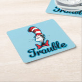 Dr. Seuss | Kat in het Pet Problemen Kartonnen Onderzetters (Schuin)