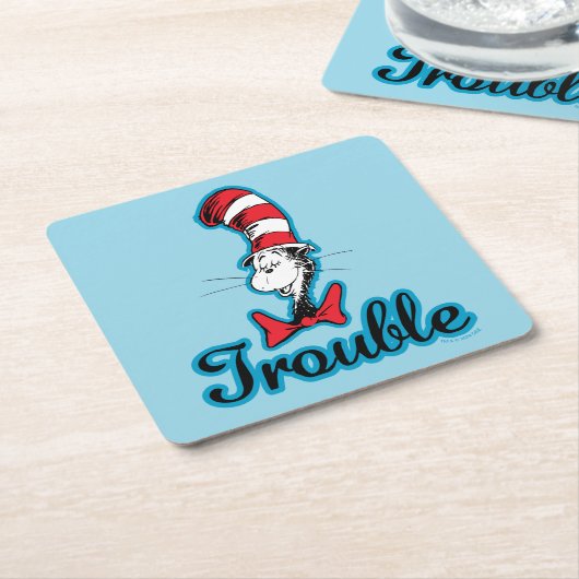 Dr. Seuss | Kat in het Pet Problemen Kartonnen Onderzetters (Schuin)