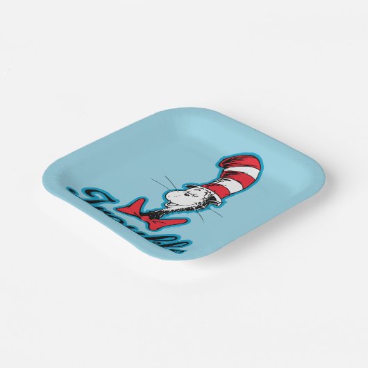 Dr. Seuss | Kat in het Pet Problemen Papieren Bordje (Gebogen)