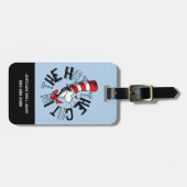 Dr. Seuss | Kat in het Pet Ronde kunst Bagagelabel (Voorkant horizontaal)