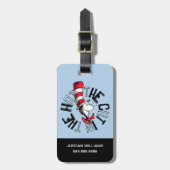 Dr. Seuss | Kat in het Pet Ronde kunst Bagagelabel (Voorkant verticaal)