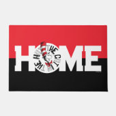 Dr. Seuss | Kat in het Pet Ronde kunst Deurmat (Voorkant)