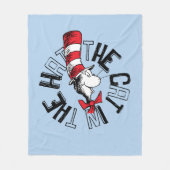 Dr. Seuss | Kat in het Pet Ronde kunst Fleece Deken (Voorkant)