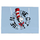 Dr. Seuss | Kat in het Pet Ronde kunst Groot Cadeauzakje (Achterkant)