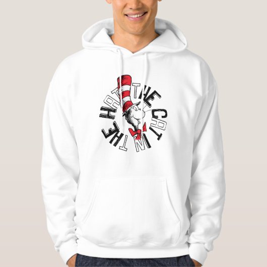 Dr. Seuss | Kat in het Pet Ronde kunst Hoodie (Voorkant)