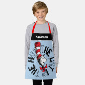 Dr. Seuss | Kat in het Pet Ronde kunst Schort (Gedragen)