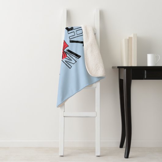 Dr. Seuss | Kat in het Pet Ronde kunst Sherpa Deken (In situ)