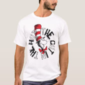 Dr. Seuss | Kat in het Pet Ronde kunst T-shirt (Voorkant)