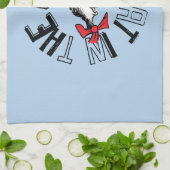 Dr. Seuss | Kat in het Pet Ronde kunst Theedoek (Gevouwen)