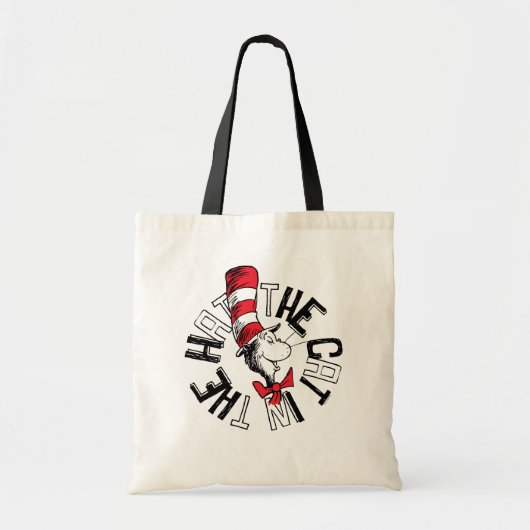 Dr. Seuss | Kat in het Pet Ronde kunst Tote Bag (Voorkant)