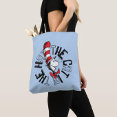 Dr. Seuss | Kat in het Pet Ronde kunst Tote Bag (Dichtbij)