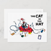 Dr. Seuss | Kat in het Pet ruimt op Briefkaart (Voorkant / Achterkant)