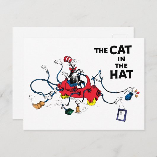 Dr. Seuss | Kat in het Pet ruimt op Briefkaart (Voorkant / Achterkant)