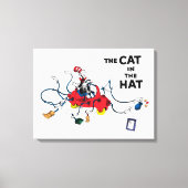Dr. Seuss | Kat in het Pet ruimt op Canvas Afdruk (Voorkant)