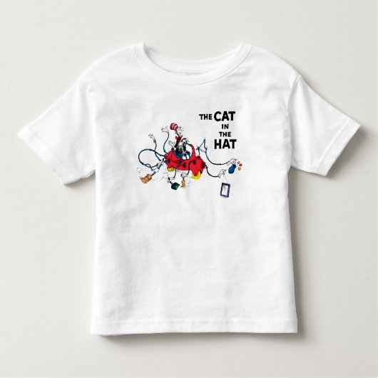 Dr. Seuss | Kat in het Pet ruimt op Kinder Shirts (Voorkant)