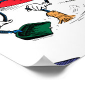 Dr. Seuss | Kat in het Pet ruimt op Poster (Hoek)