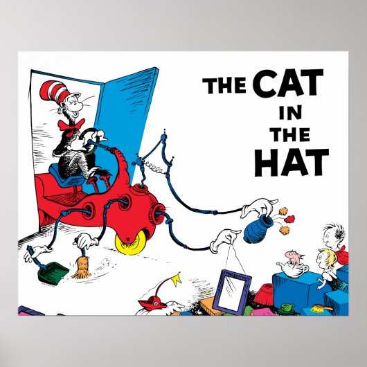 Dr. Seuss | Kat in het Pet ruimt op Poster (Voorkant)