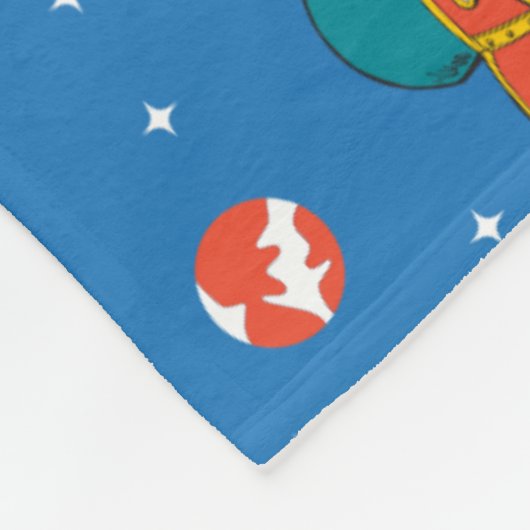 Dr. Seuss | Kat in het Pet Ruimtepatroon Fleece Deken (Hoek)