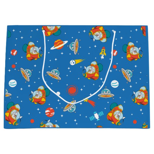 Dr. Seuss | Kat in het Pet Ruimtepatroon Groot Cadeauzakje (Voorkant)