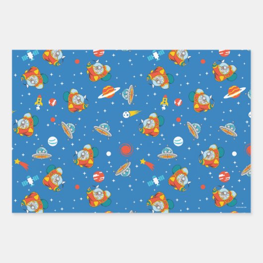 Dr. Seuss | Kat in het Pet Ruimtepatroon Inpakpapier Vel (Voorkant)