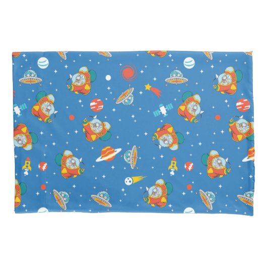 Dr. Seuss | Kat in het Pet Ruimtepatroon Kussensloop (Voorkant)