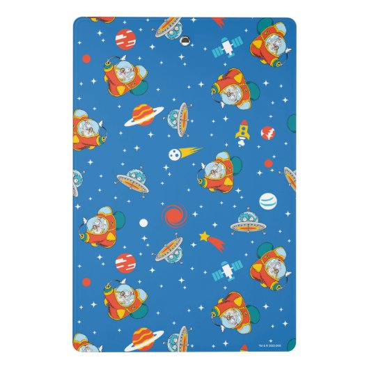 Dr. Seuss | Kat in het Pet Ruimtepatroon Mini Klembord (Achterkant)