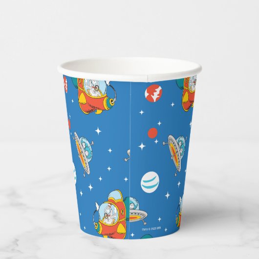 Dr. Seuss | Kat in het Pet Ruimtepatroon Papieren Bekers (Rechts)