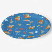 Dr. Seuss | Kat in het Pet Ruimtepatroon Papieren Bordje (Gekanteld)