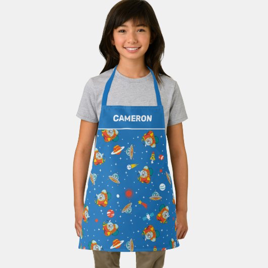 Dr. Seuss | Kat in het Pet Ruimtepatroon Schort (Insitu)