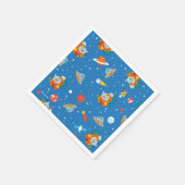 Dr. Seuss | Kat in het Pet Ruimtepatroon Servet (Hoek)