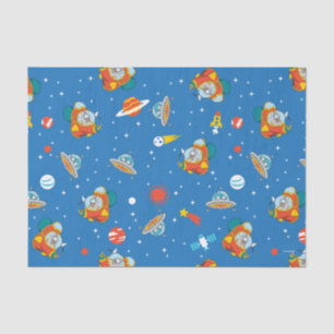 Dr. Seuss   Kat in het Pet Ruimtepatroon Tissuepapier