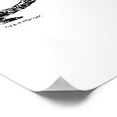 Dr. Seuss | Kat in het Pet Schriftelijke Naam Poster (Hoek)