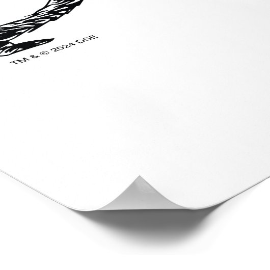 Dr. Seuss | Kat in het Pet Schriftelijke Naam Poster (Hoek)