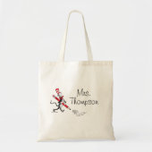 Dr. Seuss | Kat in het Pet Schriftelijke Naam Tote Bag (Voorkant)