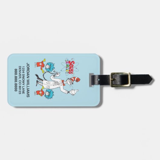 Dr. Seuss | Kat in het Pet Seuss Science Bagagelabel (Voorkant horizontaal)