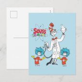 Dr. Seuss | Kat in het Pet Seuss Science Briefkaart (Voorkant / Achterkant)