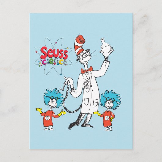 Dr. Seuss | Kat in het Pet Seuss Science Briefkaart (Voorkant)