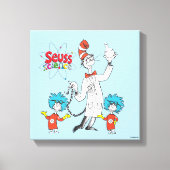 Dr. Seuss | Kat in het Pet Seuss Science Canvas Afdruk (Voorkant)