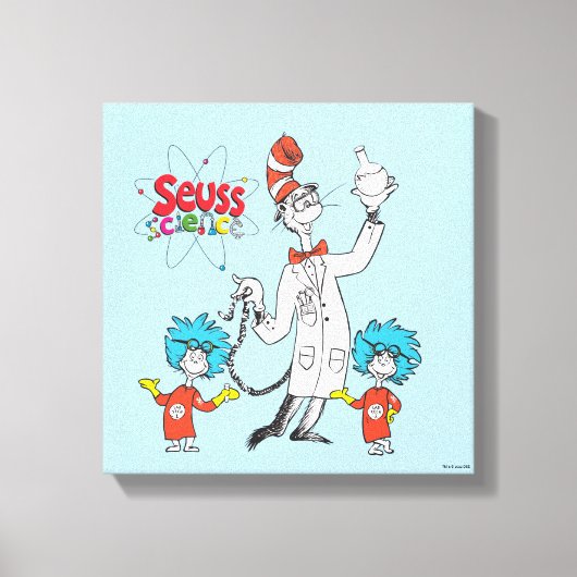 Dr. Seuss | Kat in het Pet Seuss Science Canvas Afdruk (Voorkant)