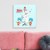 Dr. Seuss | Kat in het Pet Seuss Science Canvas Afdruk (Insitu (Woonkamer))