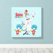 Dr. Seuss | Kat in het Pet Seuss Science Canvas Afdruk (Insitu (Houten vloer))