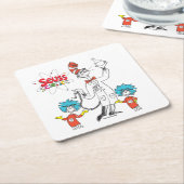 Dr. Seuss | Kat in het Pet Seuss Science Kartonnen Onderzetters (Schuin)