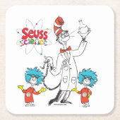 Dr. Seuss | Kat in het Pet Seuss Science Kartonnen Onderzetters (Voorkant)