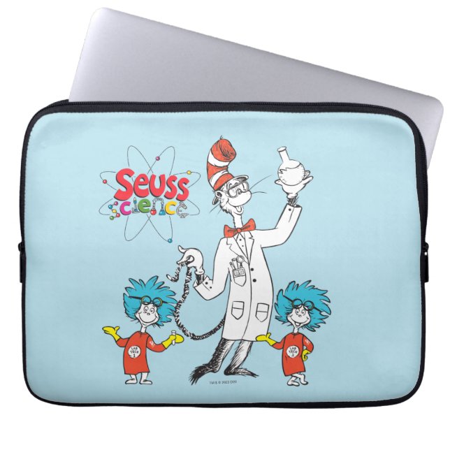 Dr. Seuss | Kat in het Pet Seuss Science Laptop Sleeve (Voorkant)