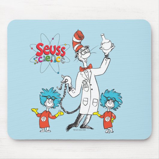 Dr. Seuss | Kat in het Pet Seuss Science Muismat (Voorkant)