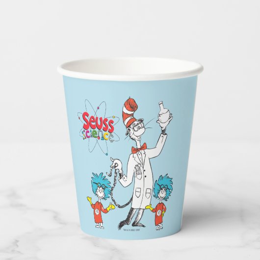 Dr. Seuss | Kat in het Pet Seuss Science Papieren Bekers (Achterkant)