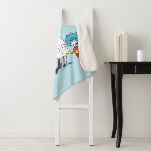 Dr. Seuss | Kat in het Pet Seuss Science Sherpa Deken (In situ)