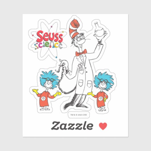 Dr. Seuss | Kat in het Pet Seuss Science Sticker (Vel)